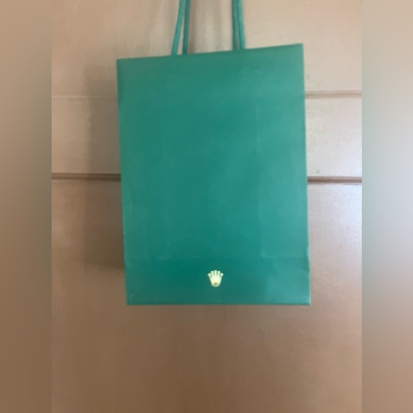 Rolex // Green Shopping Bag // Small - Picture 3 of 7
